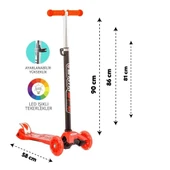 Torutoys Kırmızı Twist Işıklı Scooter Kırmızı - 2
