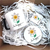 Be HappyTemalı Hediye Kutusu, Mutlu Ol Hediye Kutusu P1-15 - 1