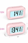 Gece Dijital Masa Saati Dijital Alarmlı Led Ekran Pilli Çalar Saat - 5