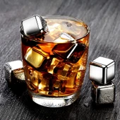 6 Parça Metal Kaplama Soğutma Buz Küpü - 1