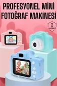 Çocuklara Özel Dijital Fotoğraf Makinesi Mini 1080P HD Kaliteli thumbnail 2