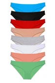 8 Adet Süper Eko Set Likralı Kadın Slip Külot Set 1 thumbnail 1