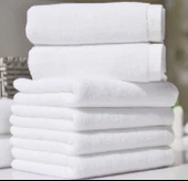 Nevresim Dünyası Otel Tipi 6'lı 50x90 Yüz Havlusu Beyaz thumbnail 1