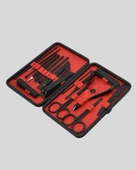 El ve Ayak Bakım Seti 17 Parça Taşınabilir Deri Çantalı Manikür Seti - 3