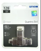 Type C Flash Bellek Xiaomi Redmi Oppo Vivo Samsung Uyumlu 128 Gb Otg Usb TypeC Flash Bellek Disk - 1