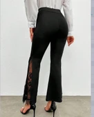 Kadın Ispanyol Paçadantel Detay Dalgıç Tayt - 8