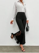 Kadın Ispanyol Paçadantel Detay Dalgıç Tayt - 7