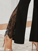 Kadın Ispanyol Paçadantel Detay Dalgıç Tayt - 2