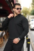 Erkek Selanik örme Yakalı Uzun Kollu Triko - 2