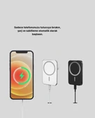 15W Araç Telefon Tutucu Kablosuz Hızlı Şarj Özellikli thumbnail 3