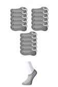 Gri Erkek Görünmez Çorap 15 Çift - 1