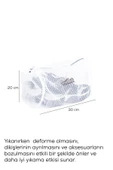 Porsima 3128 Çamaşır Yıkama Filesi Fermuarlı Bölmeli Ayakkabı Yıkama Filesi Deforme Önleyici Torba File Beyaz - 4