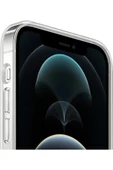 Iphone 12 Kılıf Kamera Lens Korumalı Magsafe Destekli Şeffaf Darbe Emici Sert Kapak - 5