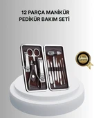 Profesyonel Tırnak Bakım Seti Çelik Aletli Şık Deri Çantalı thumbnail 1