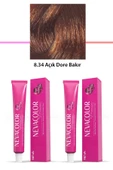 2 Li Set Premium 8.34 Açık Dore Bakır - Kalıcı Krem Saç Boyası 2 X 50 G Tüp - 1