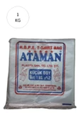 Kalın Şeffaf Atlet Poşet Küçük Boy 25x33 Cm 1 Kg (1 Paket-takriben 170 Adet) - 1