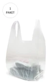 Şeffaf Atlet Poşet Küçük Boy 24x43 Cm 1 Paket Takriben 300 Adet - 1