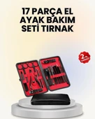 17 Parçalık Deri Kaplamalı Manikür Seti thumbnail 1