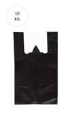 Siyah Atlet Poşet Küçük Boy 25x45 Cm Takriben 1.110 Adet 10 Kg - 1