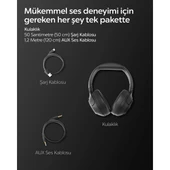 Spigen Audio SA-HP P10 Anc Kablosuz Kulaküstü Kulaklık Siyah ASD09691 - 3