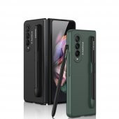 KNY Samsung Galaxy Z Fold 3 Kılıf Kalem Koymalı Espen Kapak Siyah - 2