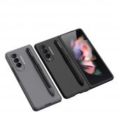 KNY Samsung Galaxy Z Fold 3 Kılıf Kalem Koymalı Espen Kapak Siyah - 5