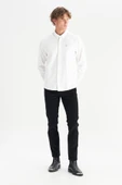 Erkek Tek Cepli Gömlek White White XL thumbnail 3