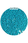 Turquaz Mavi Renk 4 Mm Yaklaşık 220 Adet/20 Gram Cam Boncuk Oya Yazma Bileklik Ve Kolye - 1