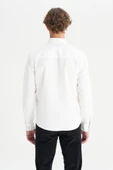 Erkek Tek Cepli Gömlek White White L thumbnail 2