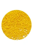 Sarı Renk 4 Mm Yaklaşık 220 Adet/20 Gram Cam Boncuk Oya Yazma Bileklik Ve Kolye - 4
