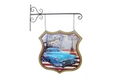Dekoratif Çift Yönlü Car Trip Temalı Ferforje Askı thumbnail 2