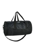 Silindir Spor Çanta El Valizi Siyah - 1