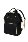 Çok Amaçlı Anne Bebek Bakım Sırt Çantası Klasik Siyah thumbnail 5