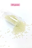 Dökme Cam Kum Boncuk (11/0) 2 Mm - 60 Gram -  Krem - Bnc047 - 1