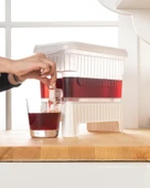 Beyaz Buzdolabı İçi Musluklu Ayaklı Su -Limonata - İçecek Sebili Piknik Bidonu 4 LT thumbnail 3