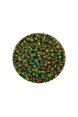 Dökme Cam Kum Boncuk (11/0) 2 Mm - 60 Gram -  Yeşil Sarı Çizgili - Bnc041 - 2