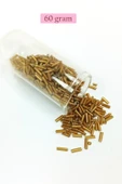 Uzun Boru Kesme Boncuk Çap 2mm Uzunluk 10 Mm - 60 Gram - Altın Sarısı - Bnc270 thumbnail 1