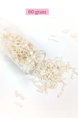 Uzun Boru Kesme Boncuk Çap 2mm Uzunluk 10 Mm - 60 Gram - Açık Krem - Bnc298 thumbnail 1
