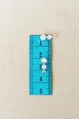 Oya Abiye Bileklik Kolye Pleksi Metalik Plastik Pul Gümüş Renk 24 Gram 300 Adet - Bnc560 - 2