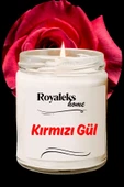 Doğal Özel Seri Kokulu Dekoratif Kavanoz Mum 210 Cc - Kırmızı Gül Esansı - Ryl - 1