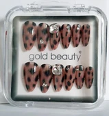 Gold Beauty Kedi Gözü Takma Tırnak 12 li EP-1527 - 9 Leopar - 1