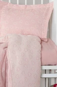 Kanz Jakarlı Müslin Bebek Nevresim Takımı Knz-013 Heart Pembe - 4