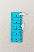 Oya Abiye Bileklik Kolye Pleksi Metalik Plastik Pul Gümüş Renk 8 Gram 100 Adet - Bnc533 - 2