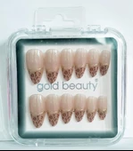Gold Beauty Kedi Gözü Takma Tırnak 12 li EP-1527 - 26 Ten Ucu Desenli - 1