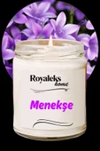 Doğal Özel Seri Kokulu Dekoratif Kavanoz Mum 210 Cc - Menekşe Esansı - Ryl - 1