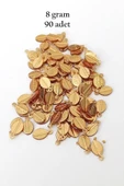 Oya Abiye Bileklik Kolye Pleksi Metalik Plastik Pul Altın Renk 8 Gram 90 Adet - Bnc478 - 1