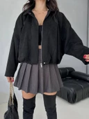 Süet Apoletli Bomber Ceket - 2