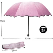 Marlux Yağmur Damlacıklı Renkli Kadın Şemsiye thumbnail 5