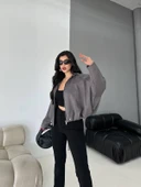Süet Apoletli Bomber Ceket - 6