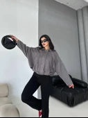 Süet Apoletli Bomber Ceket - 1